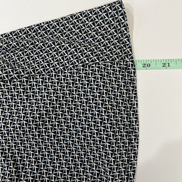 Express Womens Ponte Knit Midi Skirt Size S Trumpet Geometric Print Y2K Career - Picture 4 of 6